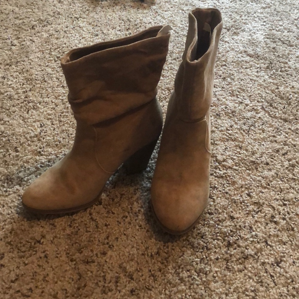 DV faux suede booties